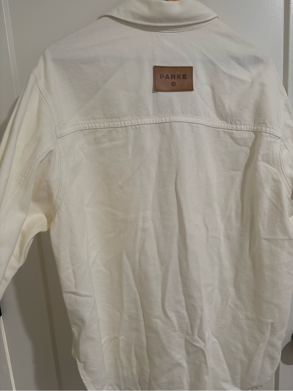 Parke x Target Cream Oversized Shacket - Picture 3 of 7